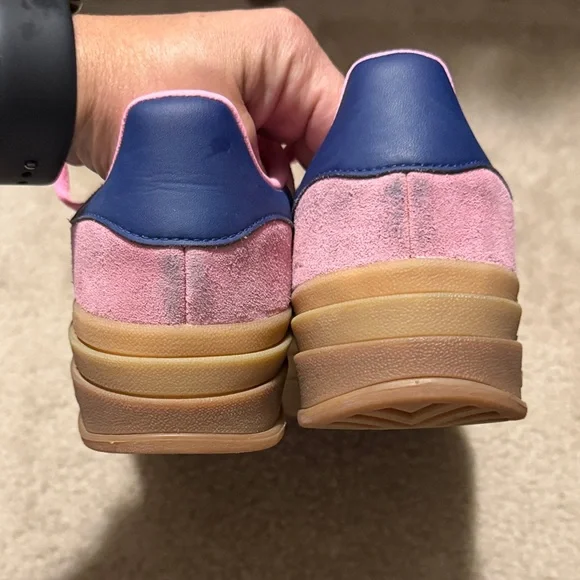 Adidas Gazelle Pink and Navy Women's Sneakers - Picture 4 of 5